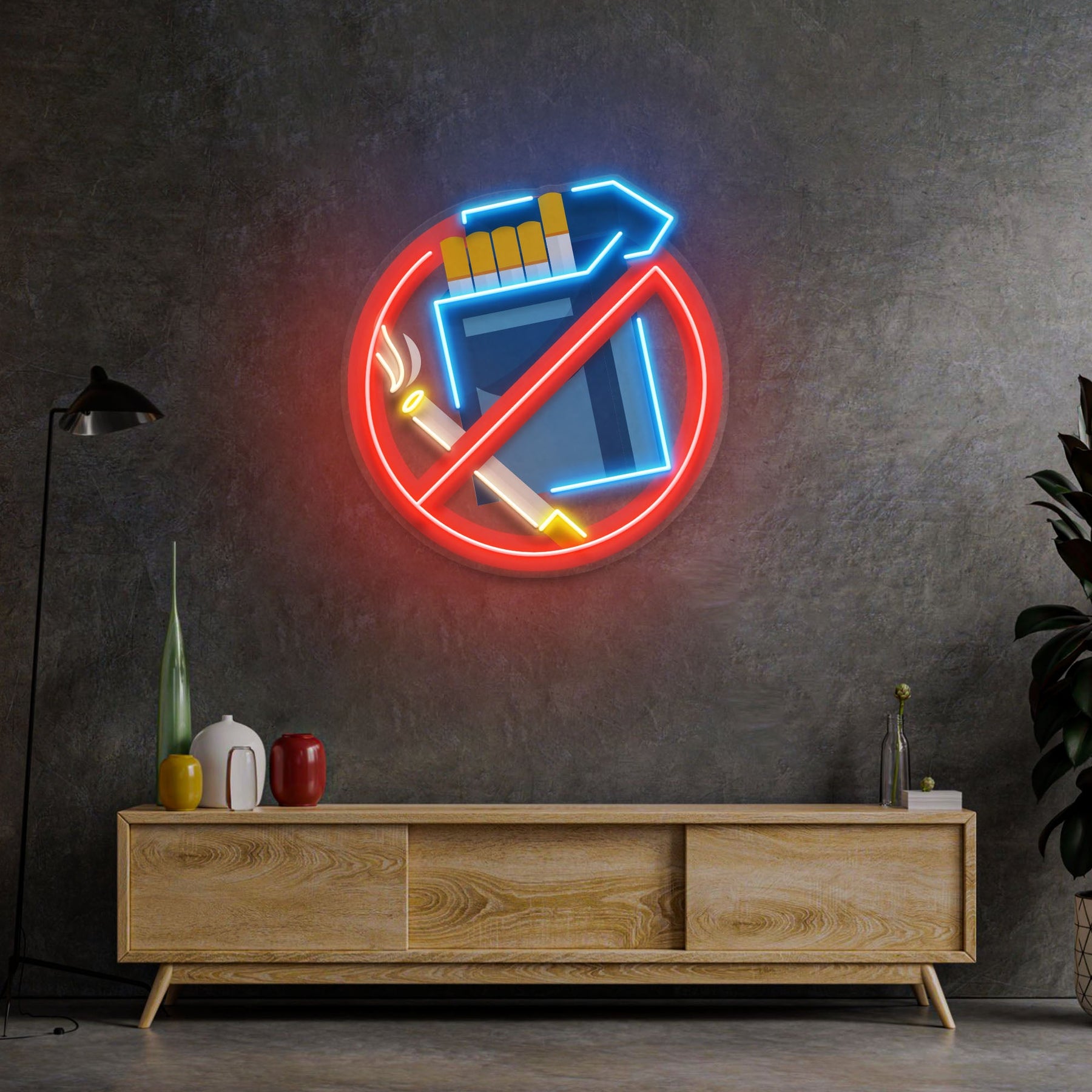 No Smoke LED Neon Sign Light Pop Art