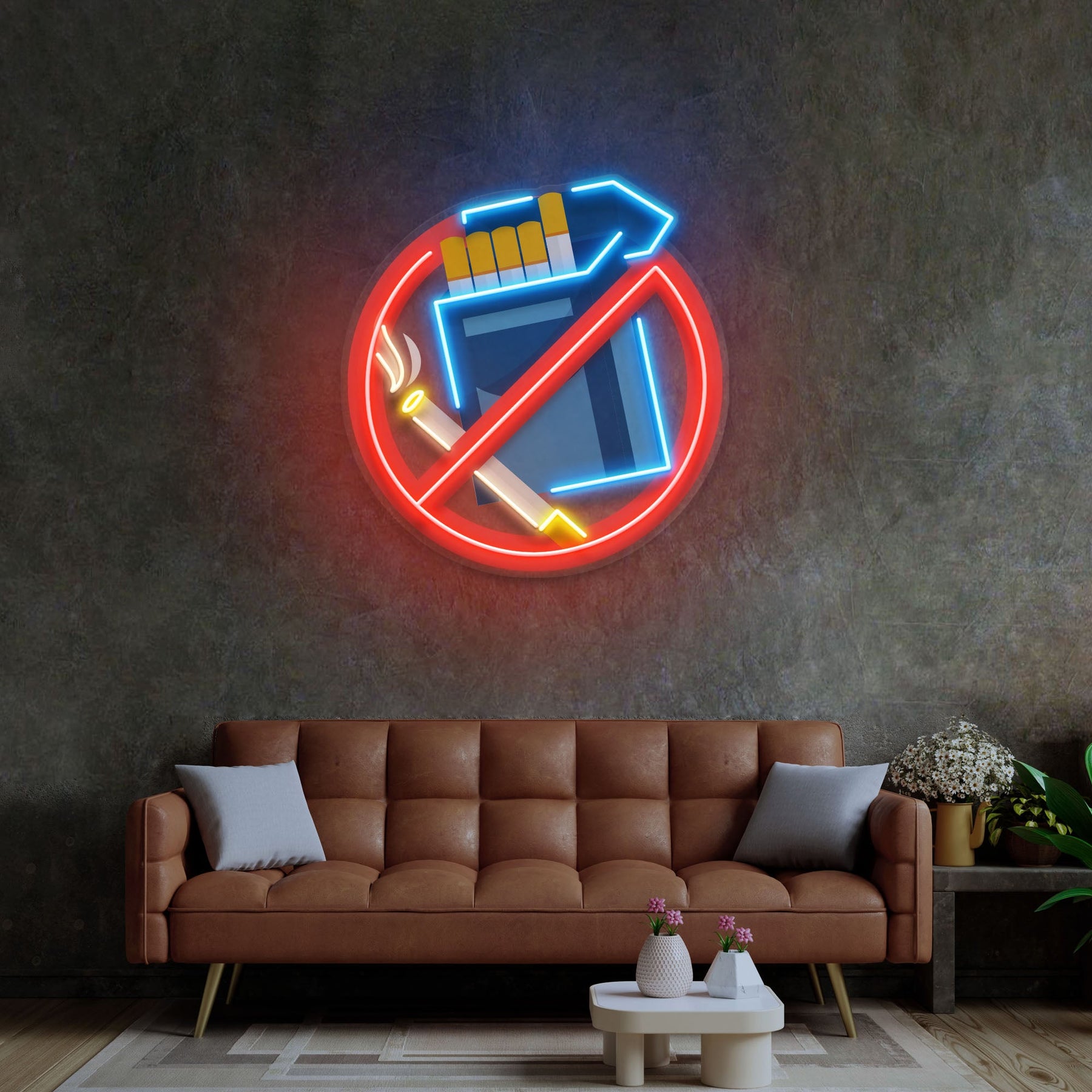 No Smoke LED Neon Sign Light Pop Art