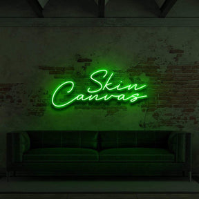 "Skin Canvas" Neon Sign for Tattoo Parlours