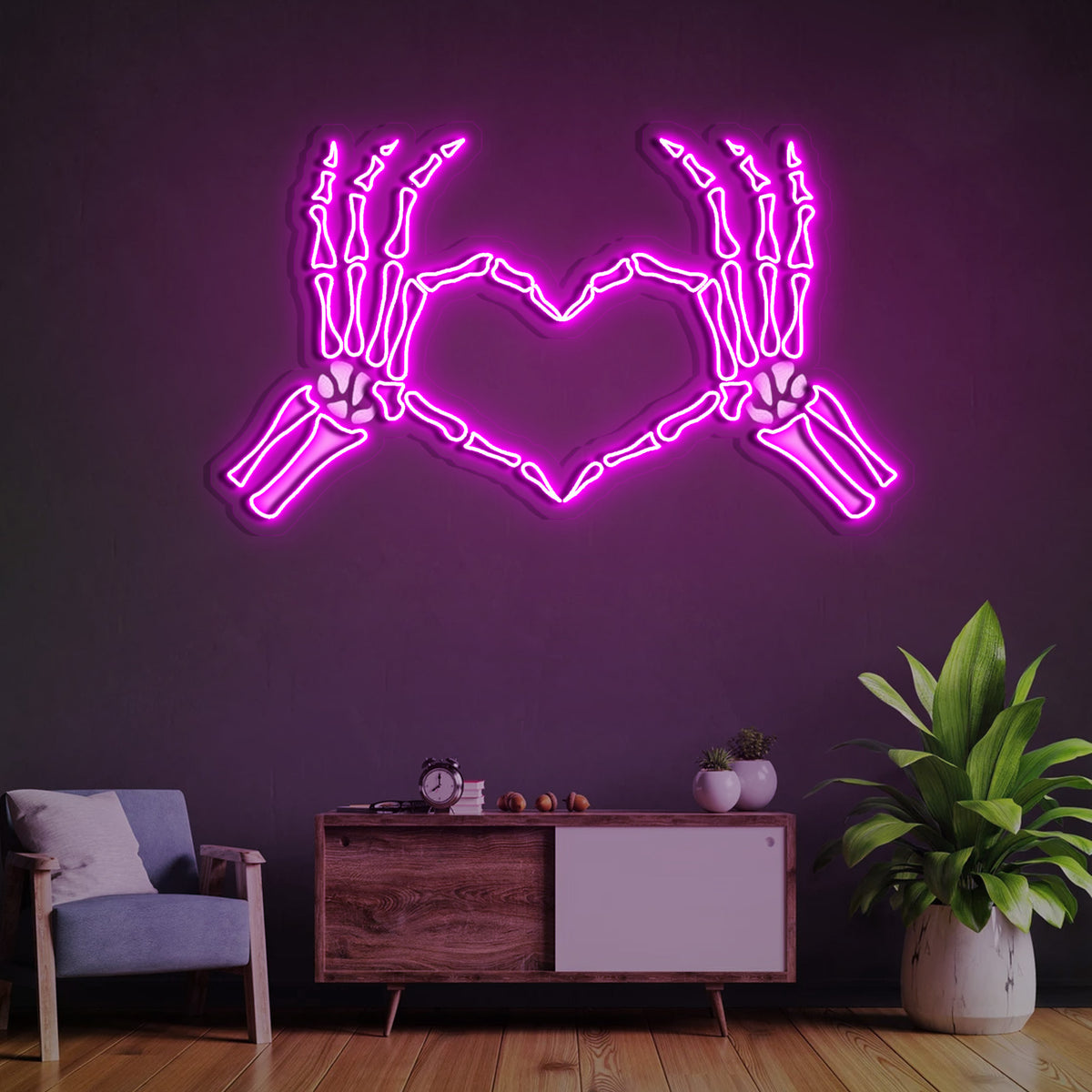 Heart Sign Neon Sign x Acrylic Artwork