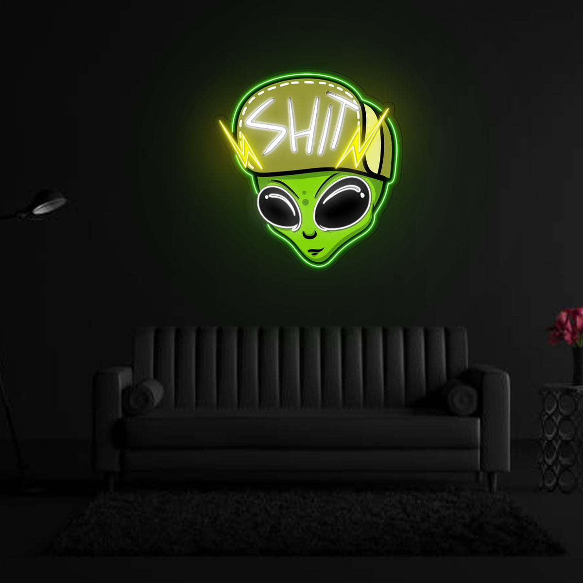 Urban Alien Neon Sign x Acrylic Artwork