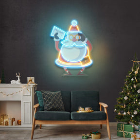 Who is Next - Santa Christmas LED Neon Acrylic Artwork