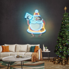 Who is Next - Santa Christmas LED Neon Acrylic Artwork