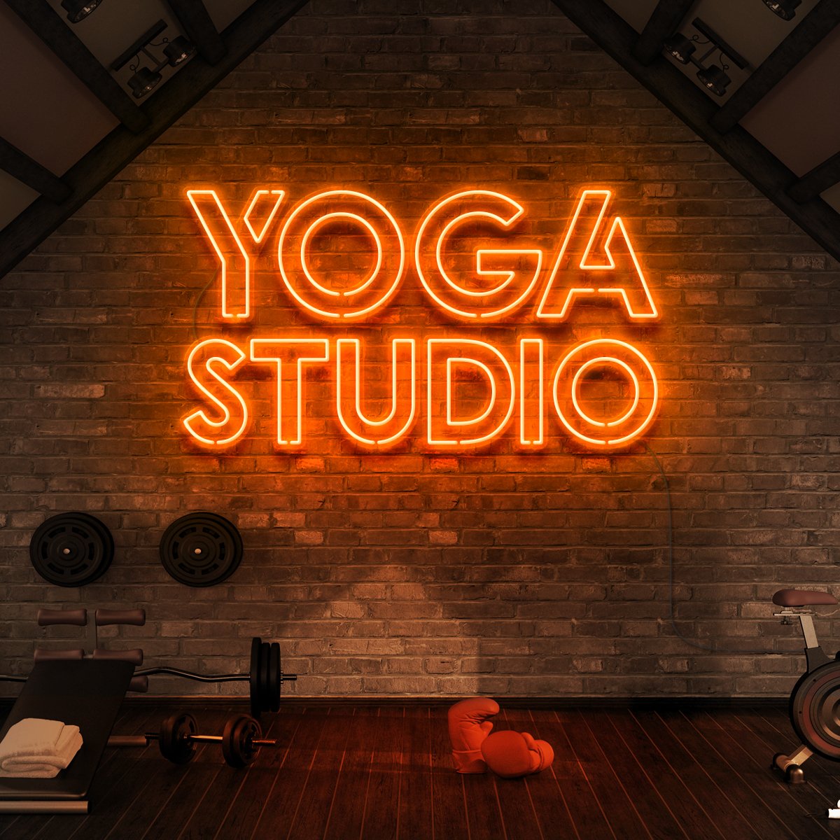 "Yoga Studio" Neon Sign for Gyms & Fitness Studios