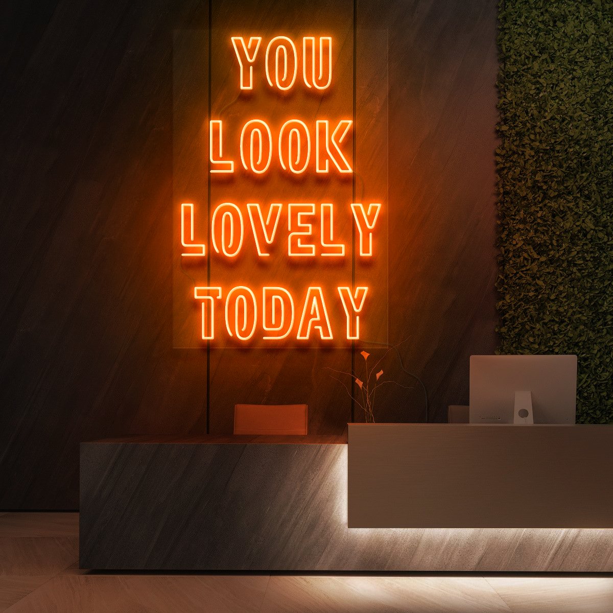 "You Look Lovely Today" Neon Sign for Beauty & Cosmetic Studios