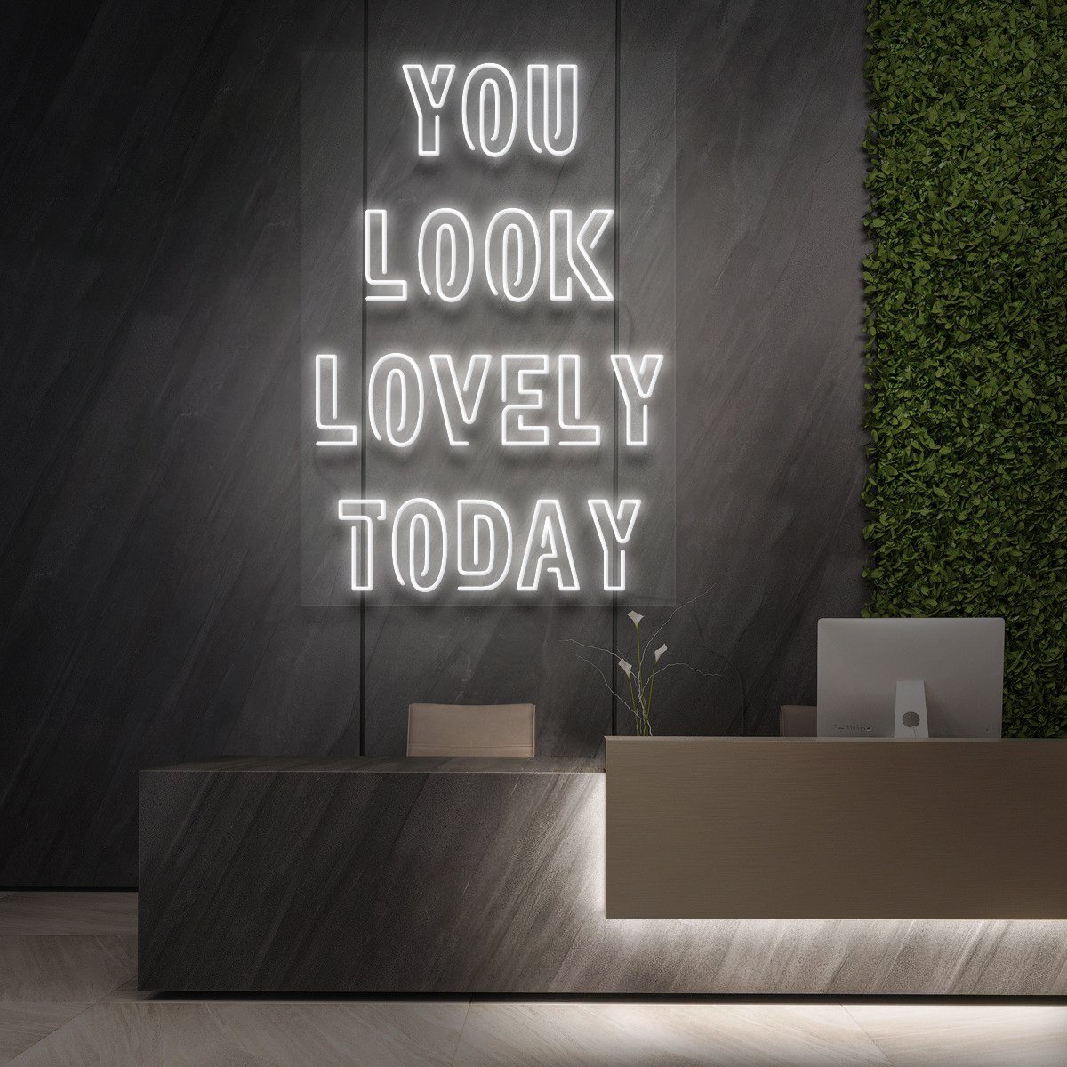 "You Look Lovely Today" Neon Sign for Beauty & Cosmetic Studios